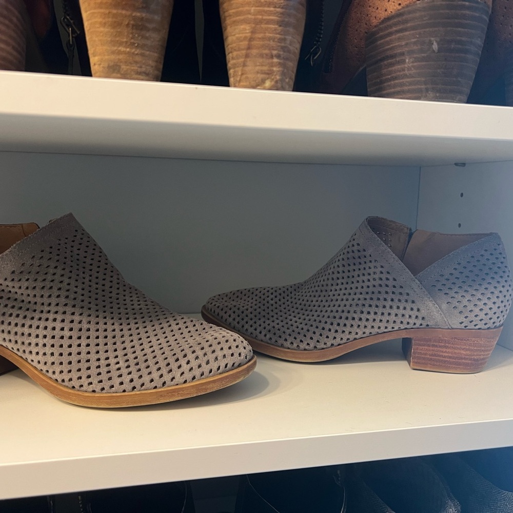 Lucky Brand perforated bootie’s.